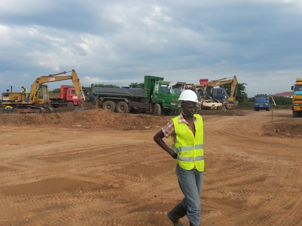 Earthworks in Mbarara site